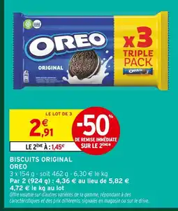 Intermarché Oreo biscuits original offre