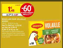 Intermarché Maggi bouillon kub volaille offre
