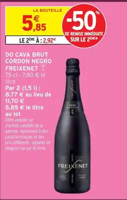 Intermarché Freixenet do cava brut cordon negro offre