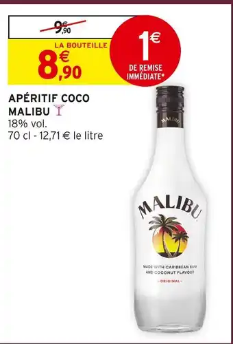 Intermarché Malibu apéritif coco offre