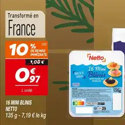 Netto Netto 16 mini blinis offre