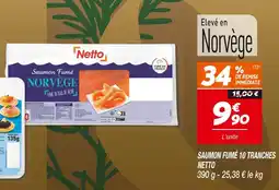 Netto Netto saumon fumé 10 tranches offre