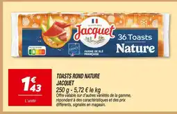 Netto Jacquet toasts rond nature offre