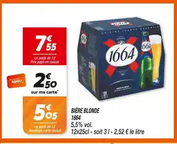 Netto 1664 bière blonde offre