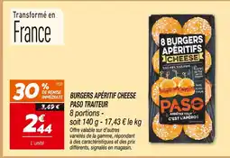 Netto Paso traiteur burgers apéritif cheese offre
