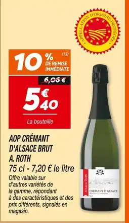 Netto A. roth aop crémant d'alsace brut offre