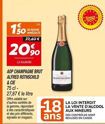 Netto Alfred rothschild & cie aop champagne brut offre