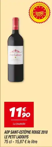 Netto Le petit ladouys aop saint-estèphe rouge 2018 offre