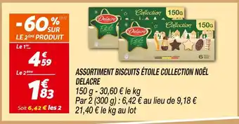 Netto Delacre assortiment biscuits étoile collection noël offre
