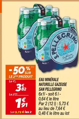 Netto San pellegrino eau minérale naturelle gazeuse offre
