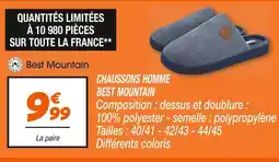 Netto Best mountain chaussons homme offre
