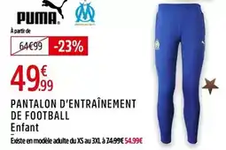 Intersport Puma - pantalon d'entraînement de football offre
