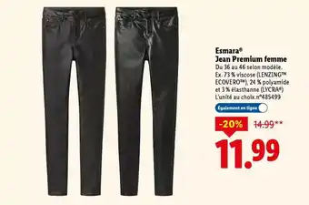Lidl Esmara - jean premium femme offre