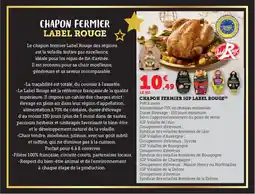 Super U Chapon fermier label rouge offre
