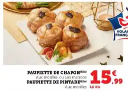 Super U Paupiette de chapon offre