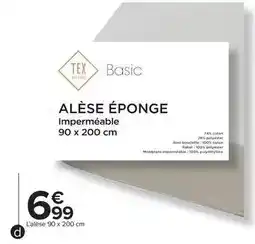 Carrefour Tex - alèse éponge imperméable offre