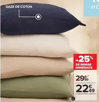 Carrefour La parure 140 x 200 cm offre