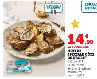 Huitre speciale côte de nacre