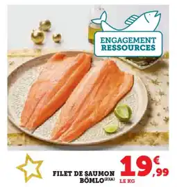 Super U Filet de saumon bömlo offre