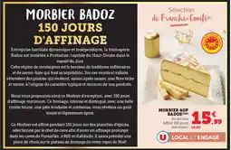 Super U BADOZ Morbier aop offre