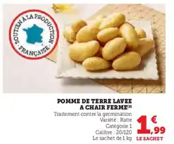 Super U Pomme de terre lavee a chair ferme offre