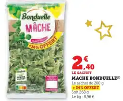 Super U BONDUELLE Mache offre