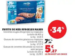 Super U MARES Fruits de mer surgeles offre