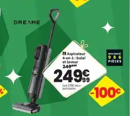 Conforama DREAME Aspirateur 4-en-1: balai et laveur offre