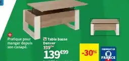 Conforama Table basse Denver offre