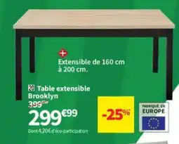 Conforama Table extensible Brooklyn offre