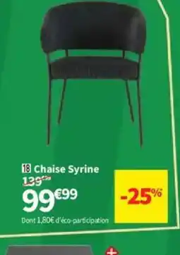 Conforama Chaise Syrine offre