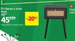 Conforama Chevet 1 tiroir Bora offre