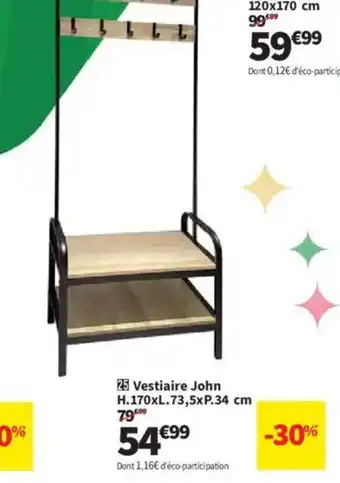 Conforama Vestiaire John offre