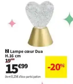 Conforama Lampe cœur Dua offre