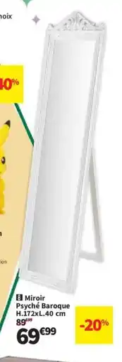 Conforama Miroir Psyché Baroque offre