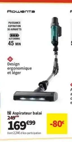 Conforama ROWENTA Aspirateur balai offre