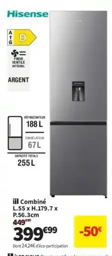 Conforama HISENSE Combiné offre