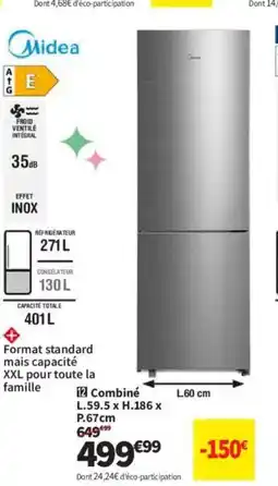 Conforama MIDEA Combiné offre