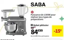 Conforama SABA Robot pâtissier offre
