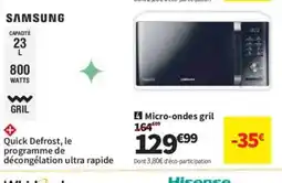 Conforama SAMSUNG Micro-ondes gril offre