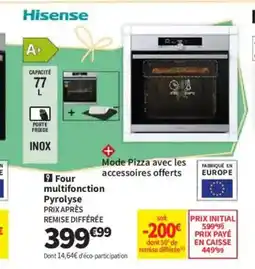 Conforama HISENSE Four multifonction Pyrolyse offre