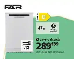 Conforama FAR Lave-vaisselle offre
