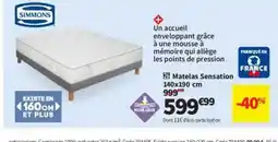 Conforama Matelas Sensation offre