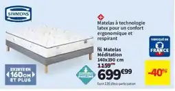 Conforama Matelas Méditationm offre
