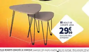 Conforama Bout de canapé jana offre