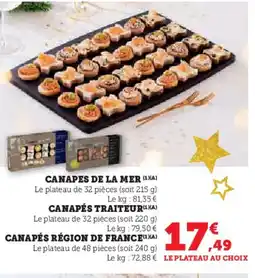 Hyper U Canapes de la mer offre