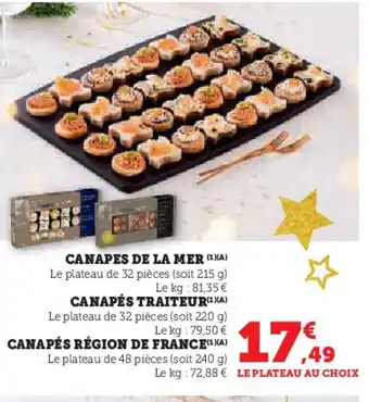 Hyper U Canapes de la mer offre