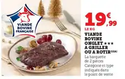 Hyper U Viande bovine onglet a griller ou a rotir offre
