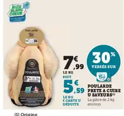 Hyper U Poularde prete a cuire u saveurs offre