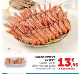 Hyper U Langoustine cuite offre